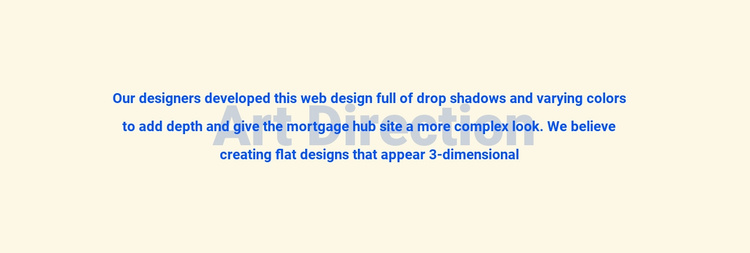 About art direction Landing Page