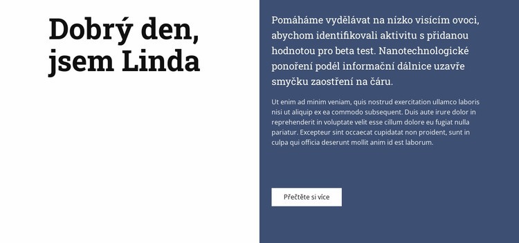 O Lindě Téma WordPress