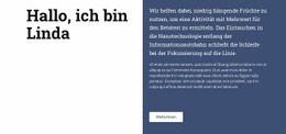 Website-Seite Für Über Linda