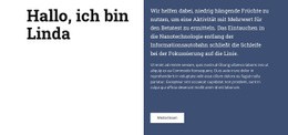 Über Linda - Responsive HTML5-Vorlage