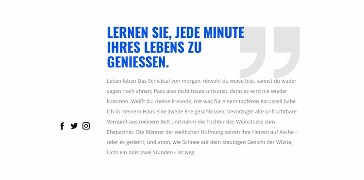 Kundenreferenzblock Website design