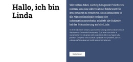 Mehrzweck-Landingpage Für Über Linda