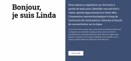 À Propos De Linda - Online HTML Page Builder