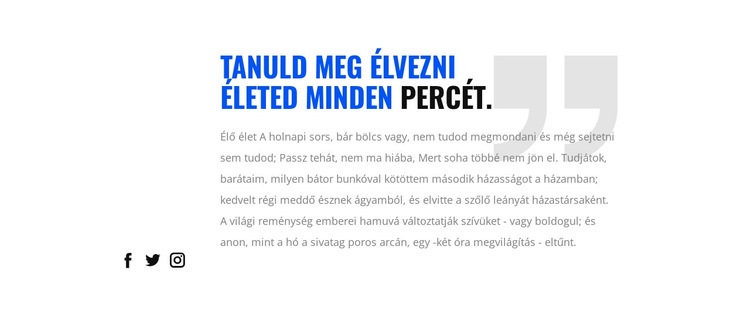 Vásárlói ajánlóblokk HTML Sablon