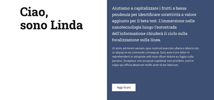 A proposito di Linda Modello CSS