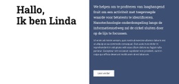 Over Linda - Responsieve HTML5-Sjabloon