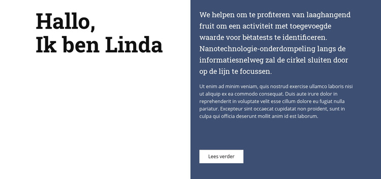 Over Linda Html Website Builder