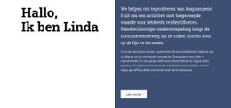 Over Linda - Beste HTML5-Sjabloon