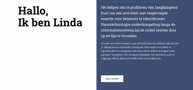 Over Linda WordPress-thema