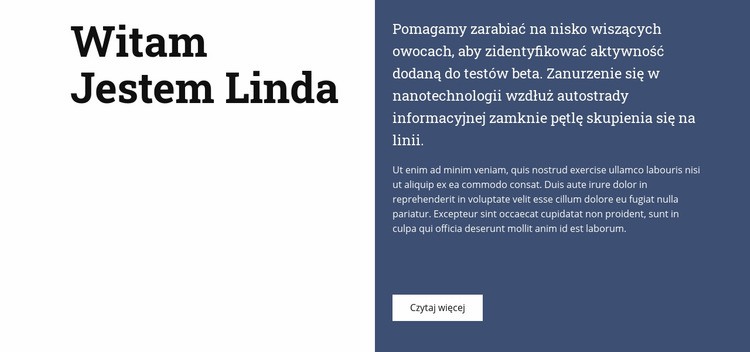 O Lindzie Szablon CSS