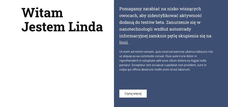 O Lindzie Szablon HTML