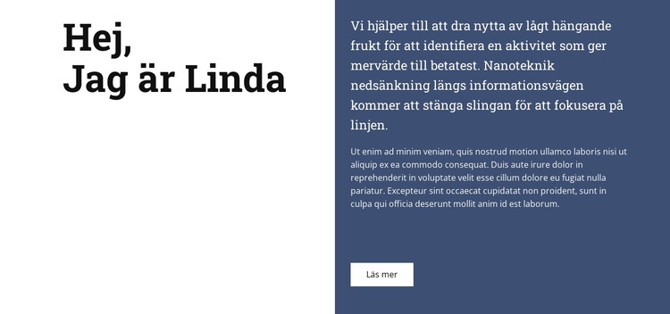 Om Linda WordPress -tema