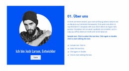 Über Josh, Unseren Entwickler – Fantastisches Website-Modell