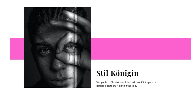 Stil Königin Website-Vorlage