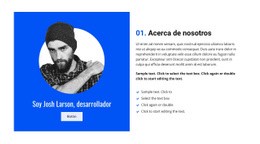 Impresionante Diseño De Sitio Web Para Acerca De Josh, Nuestro Desarrollador