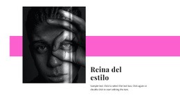 Reina Del Estilo: Maqueta De Sitio Web Sencilla