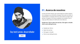 Acerca De Josh, Nuestro Desarrollador - Tema Sencillo De WordPress