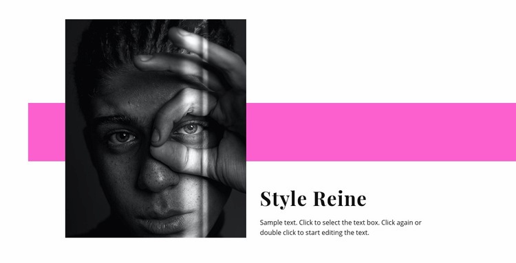 Style reine Maquette de site Web