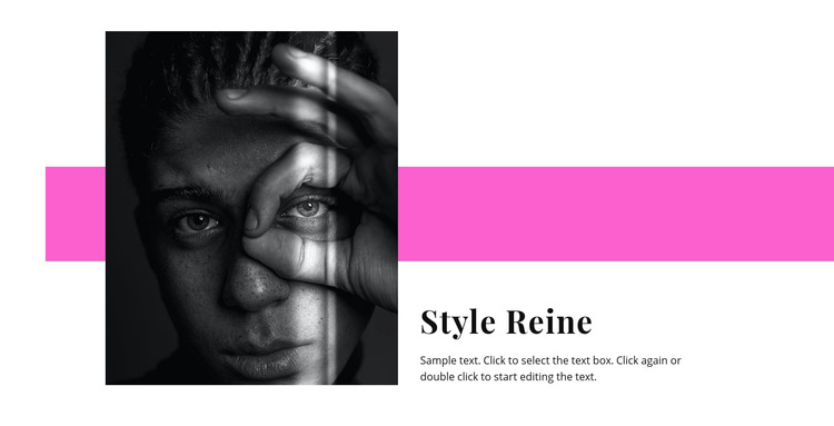 Style reine Modèle de site Web