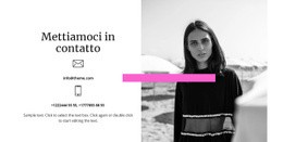 Scrivici O Chiamaci - Mockup Del Sito Web Facile Da Usare