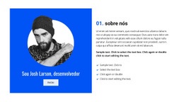 Sobre Josh, Nosso Desenvolvedor - HTML Template Builder