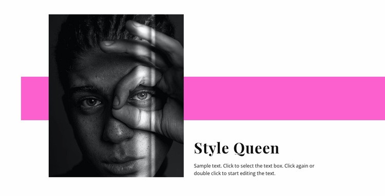 Stil drottning CSS -mall