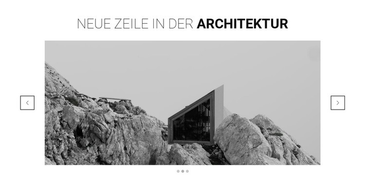 Neue Linie in der Architektur Website Builder-Vorlagen
