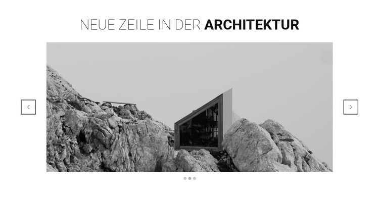 Neue Linie in der Architektur Website design