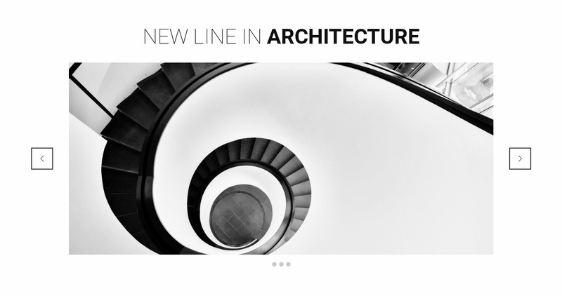 New line in architecture Elementor Template Alternative
