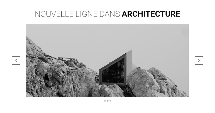 Nouvelle ligne en architecture Modèles de constructeur de sites Web