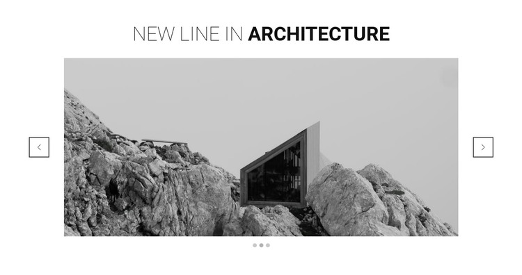 New line in architecture Homepage Design