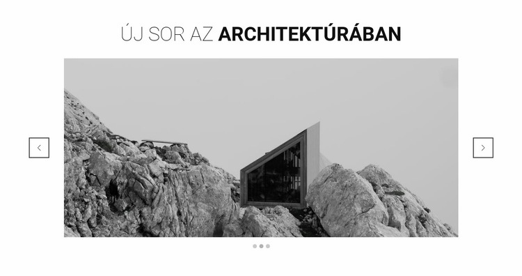 Új vonal az építészetben Weboldal tervezés