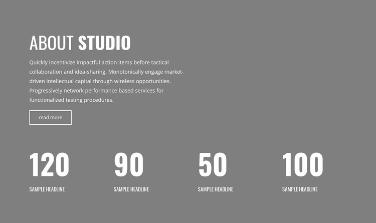Counter of our victories Squarespace Template Alternative