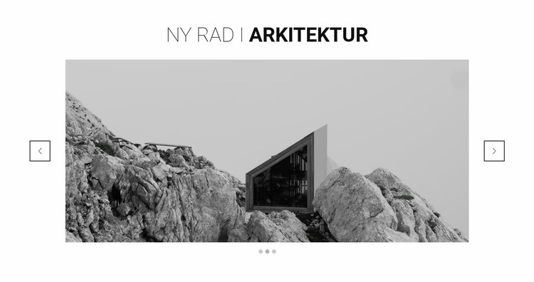 Ny linje inom arkitektur Hemsidedesign