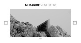 Mimaride Yeni Çizgi Için Web Sitesi Maket Aracı