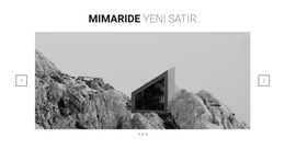 Mimaride Yeni Çizgi - Ücretsiz Html5 Tema Şablonları