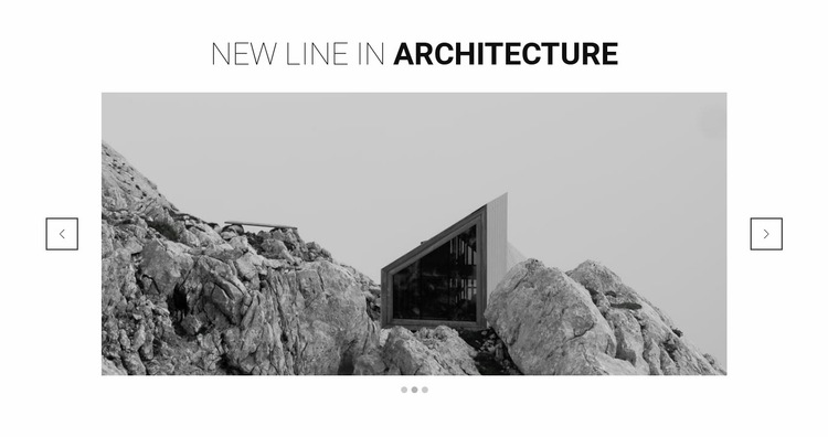 New line in architecture Website Builder Templates