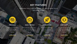 Our Key Features Site Template