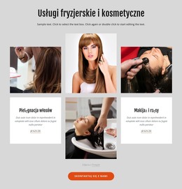 Usługi Fryzjerskie I Kosmetyczne - Szablon Strony HTML