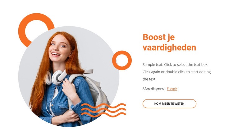 Boost je mentale vaardigheden Website ontwerp