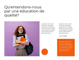 Éducation De Qualité – Modèle De Conception De Site Web