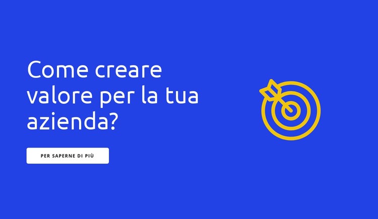 Intestazione e icona grande Modelli di Website Builder