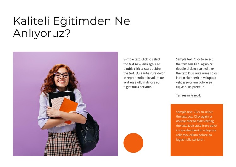 Kaliteli eğitim CSS Şablonu