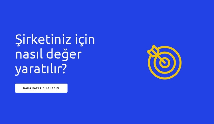 Başlık ve büyük simge Web Sitesi Oluşturucu Şablonları