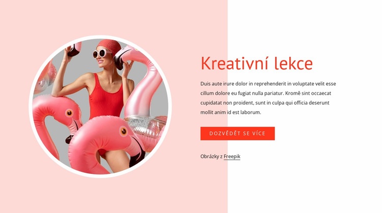 Kreativní lekce Šablona CSS