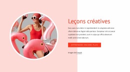 Outil De Maquette De Site Web Pour Cours Créatifs