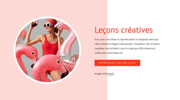Cours Créatifs – Téléchargement Du Modèle HTML