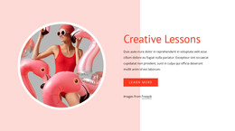 Creative Lessons - HTML Template Download