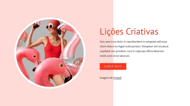 Aulas criativas Template CSS