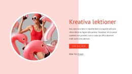 Fantastisk Webbdesign För Kreativa Lektioner